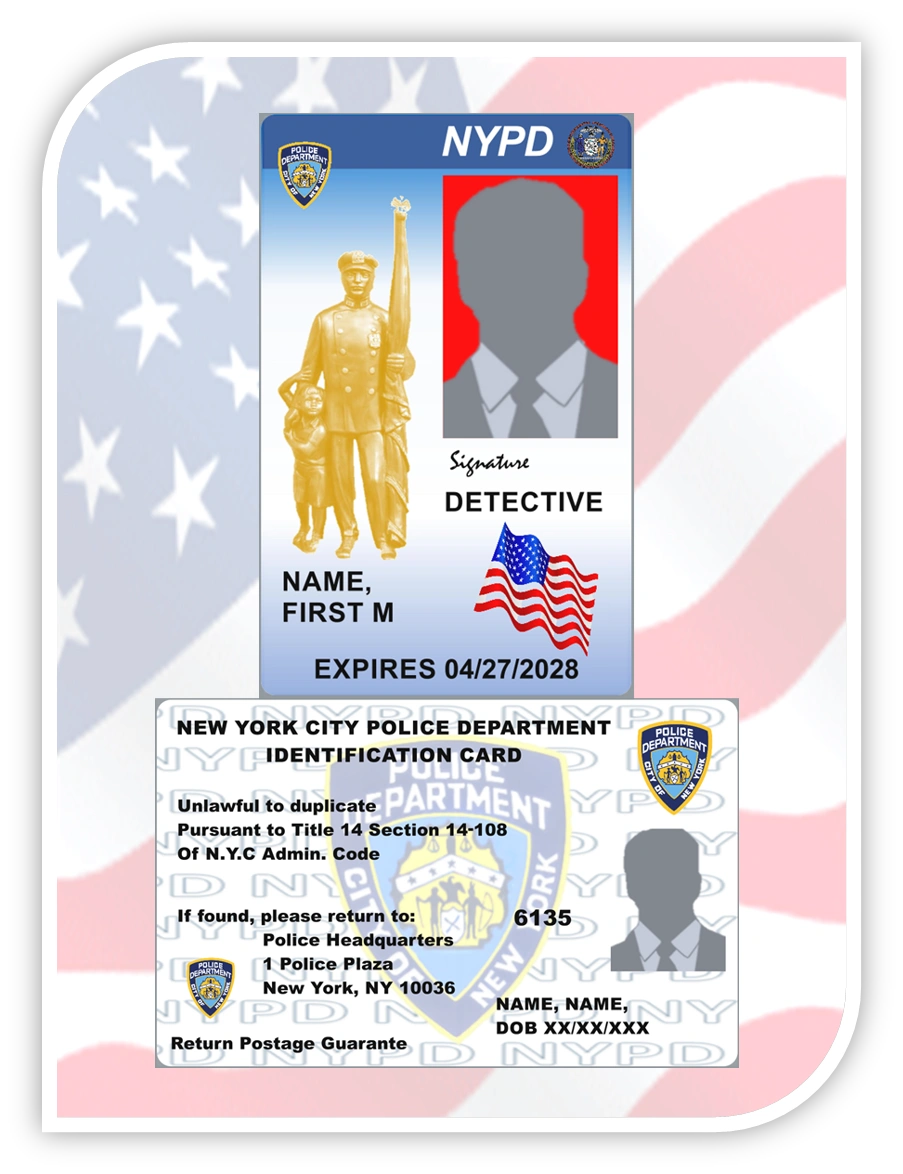 U.S. POLICE NEW YORK POLICE DEPARTMENT HR218 STATUE
